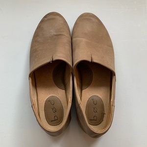 B.o.c BOC Women's Brown Taupe Leather Suree Flats Loafers Shoes Size 9 9M